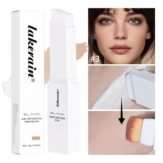 Blanc Cover Cream Foundation Stick with Brush | Color Adapting Foundation Stick Peaceful Pleasures Health and Wellness