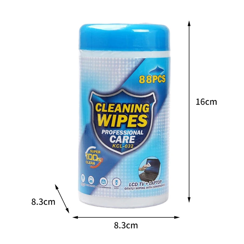 88-Pack Anti-Static Screen Wipes for Laptop, LCD & Phone