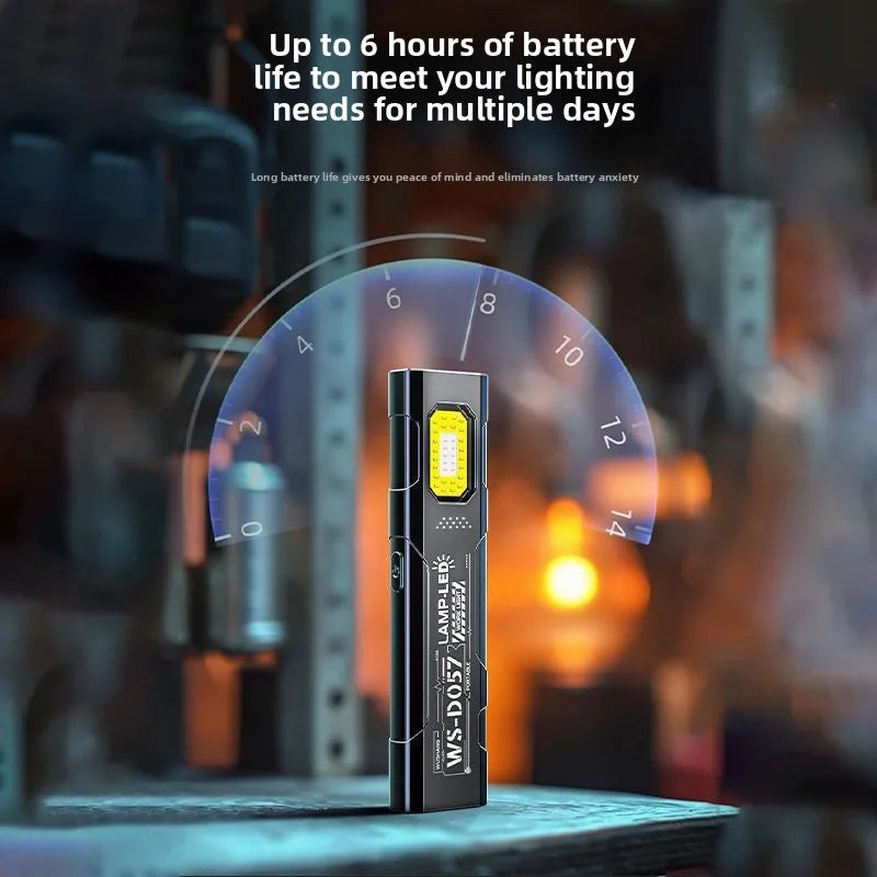Magnetic LED Work Light – 160LM Rechargeable Mini Flashlight