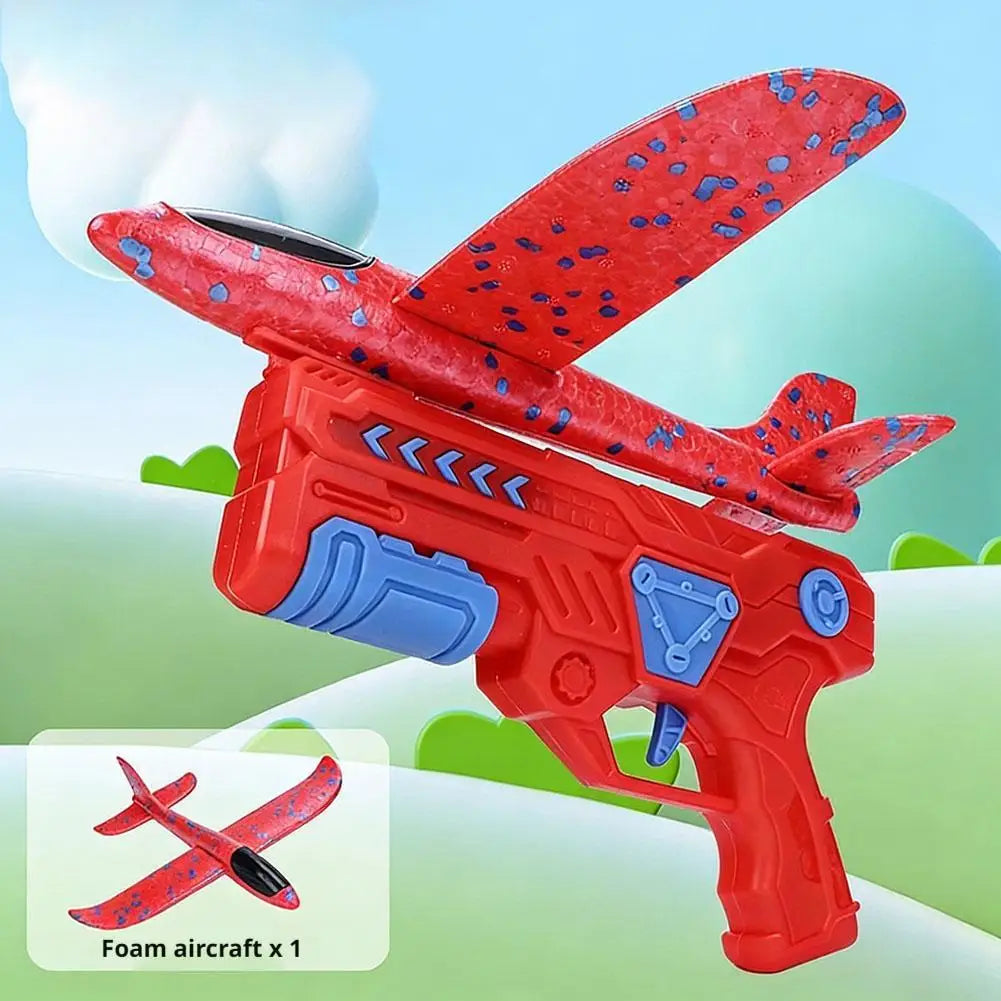 Kids Foam Catapult Airplane Launcher Toy | Outdoor Play Gift Foam Airplane Launcher Peaceful Pleasures Health and Wellness