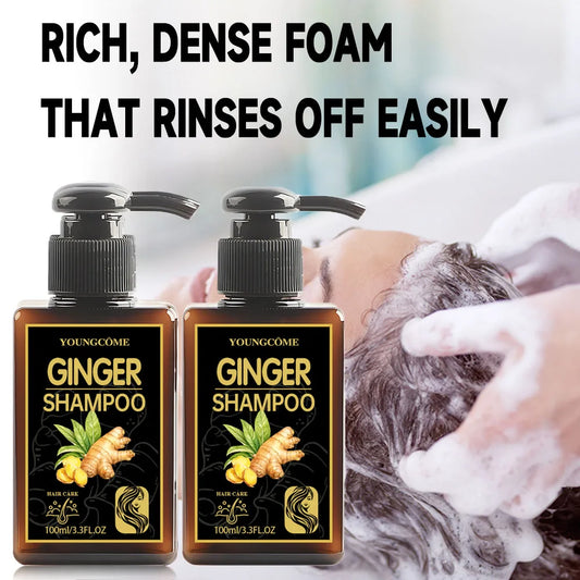 YOUNGCOME Ginger Shampoo 2-Set | 72H Oil Control & Volume 100ml Ginger Hair Shampoo Oasis Select