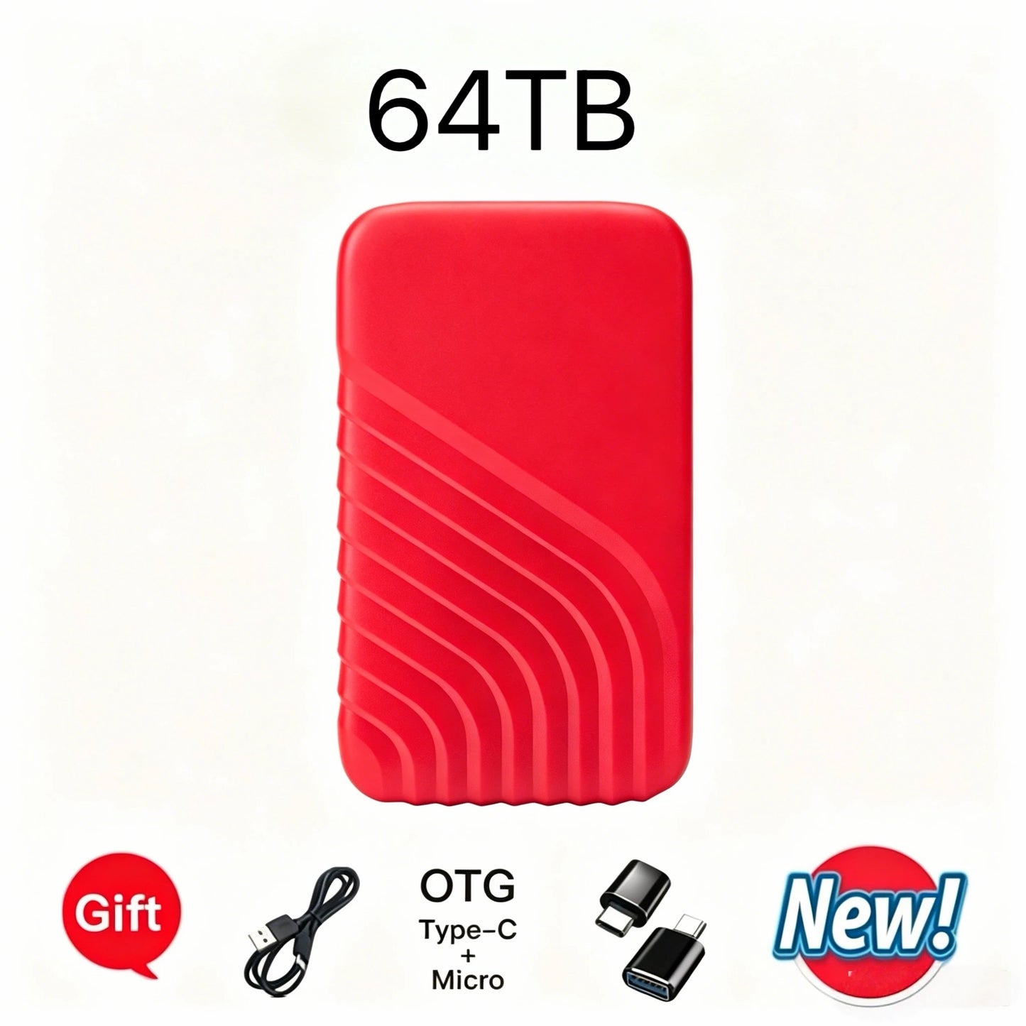 EOENKK USB 3.1 Type-C Portable External Hard Drive | PC & Mac