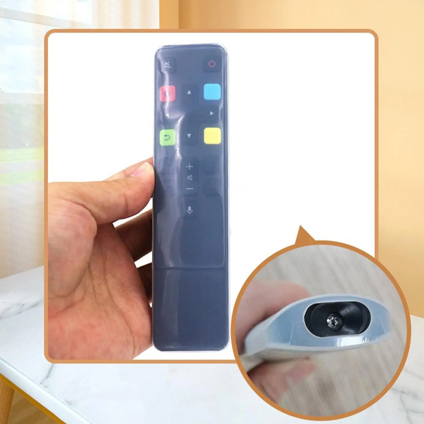 Silicone Remote Cover Transparent Protective Sleeve Universal for TV AC Audio Remote, Home Living Room, Dustproof Anti-Slip ﻿ Peaceful Pleasures Health and Wellness