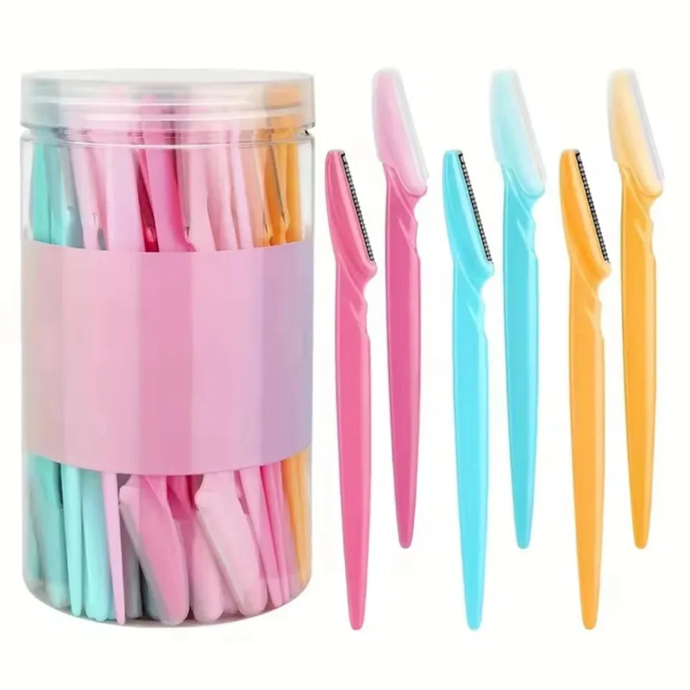 5/10/12/20pcs Eyebrow Razors Facial Eye Brow Trimmer Hair Removal Shaver Safe Blades Trimming Beauty treatment Tools Peaceful Pleasures Health and Wellness