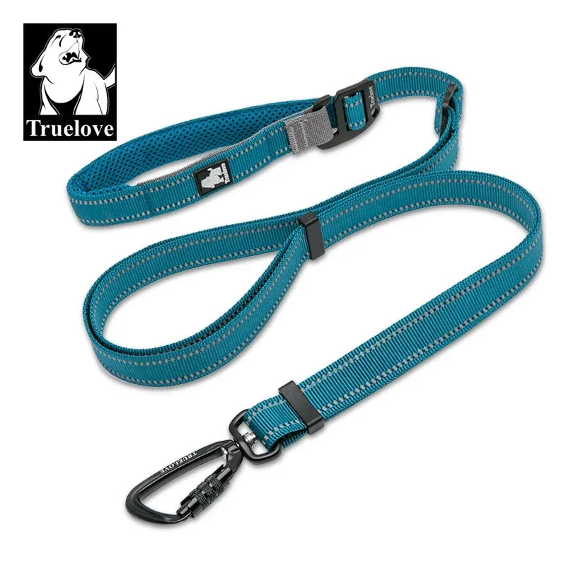 Truelove Hands-Free Reflective Dog Leash with Carabiner TLL2671 Dog Leashes Peaceful Pleasures Health and Wellness blue length 110-120CM China Mainland