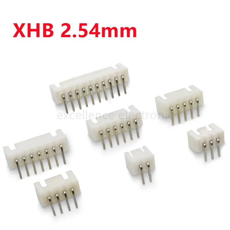 50PCS XHB XHB2.54 2.54mm Pitch 2p 3p 4p 5p 6p 7p 8P 9P 10 Pin Terminal / Housing / Pin Header Wire Connector with Buckle Peaceful Pleasures Health and Wellness Curved needle 50PCS 10P