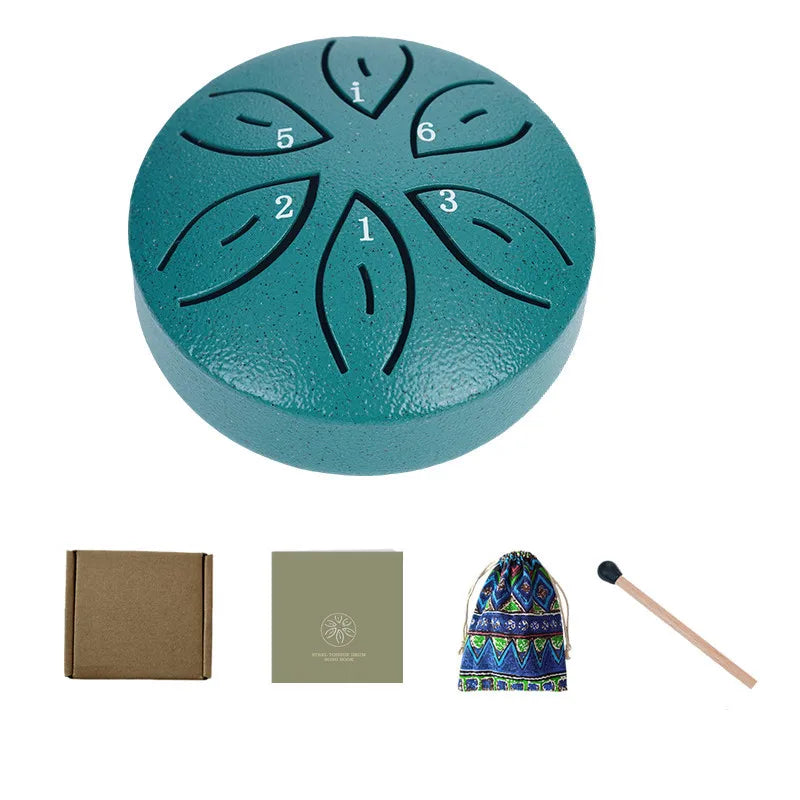 Steel Tongue Drum Portable Rain Hand Pan Percussion Musical