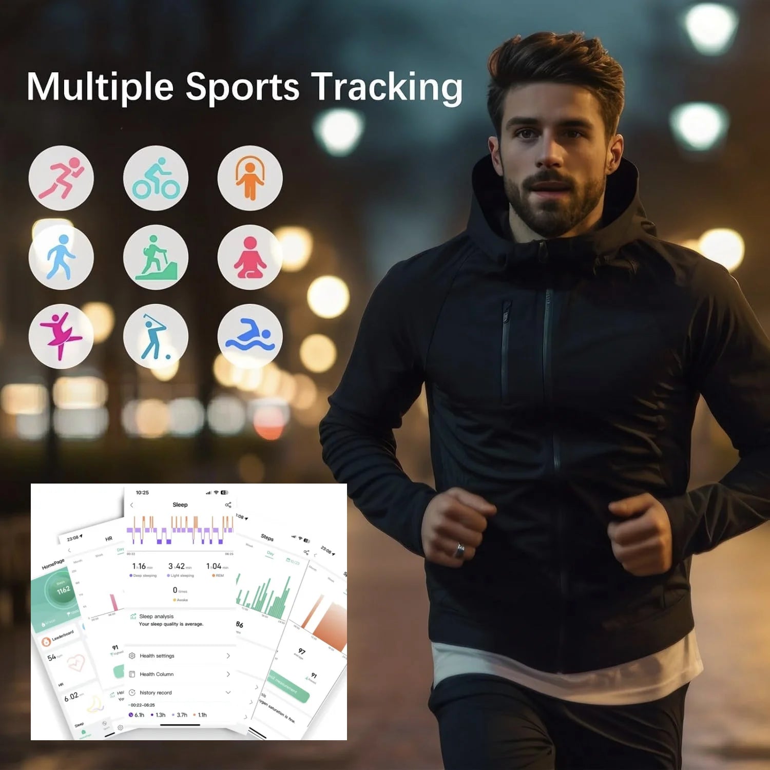 New R09 Smart Ring Men Women with Charging Case,Heart Rate Blood Oxygen,Skin Temperature Monitor,5ATM Waterproof For Android IOS Peaceful Pleasures Health and Wellness