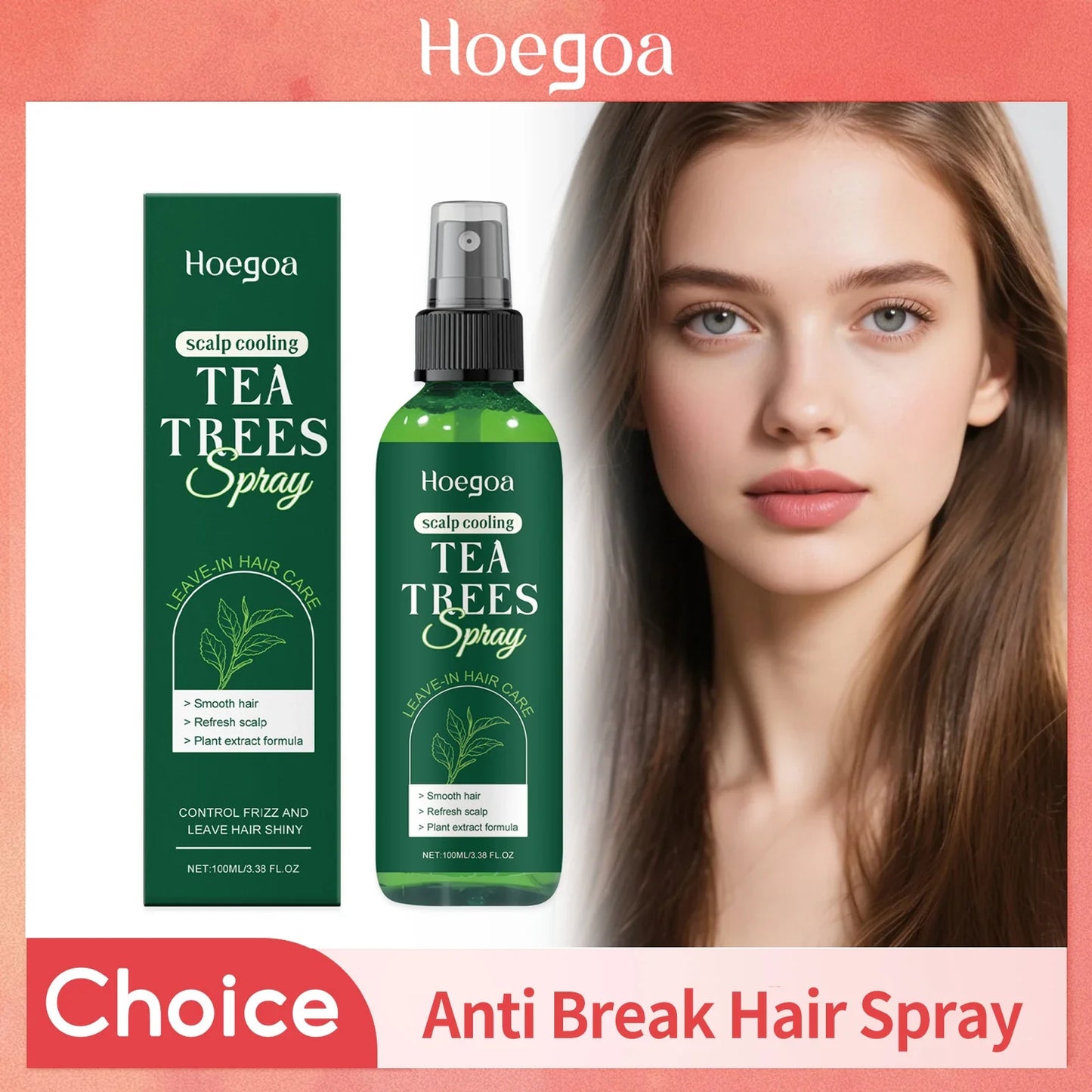 HOEGOA Tea Tree Oil Hair Growth & Strengthening Spray 100ml