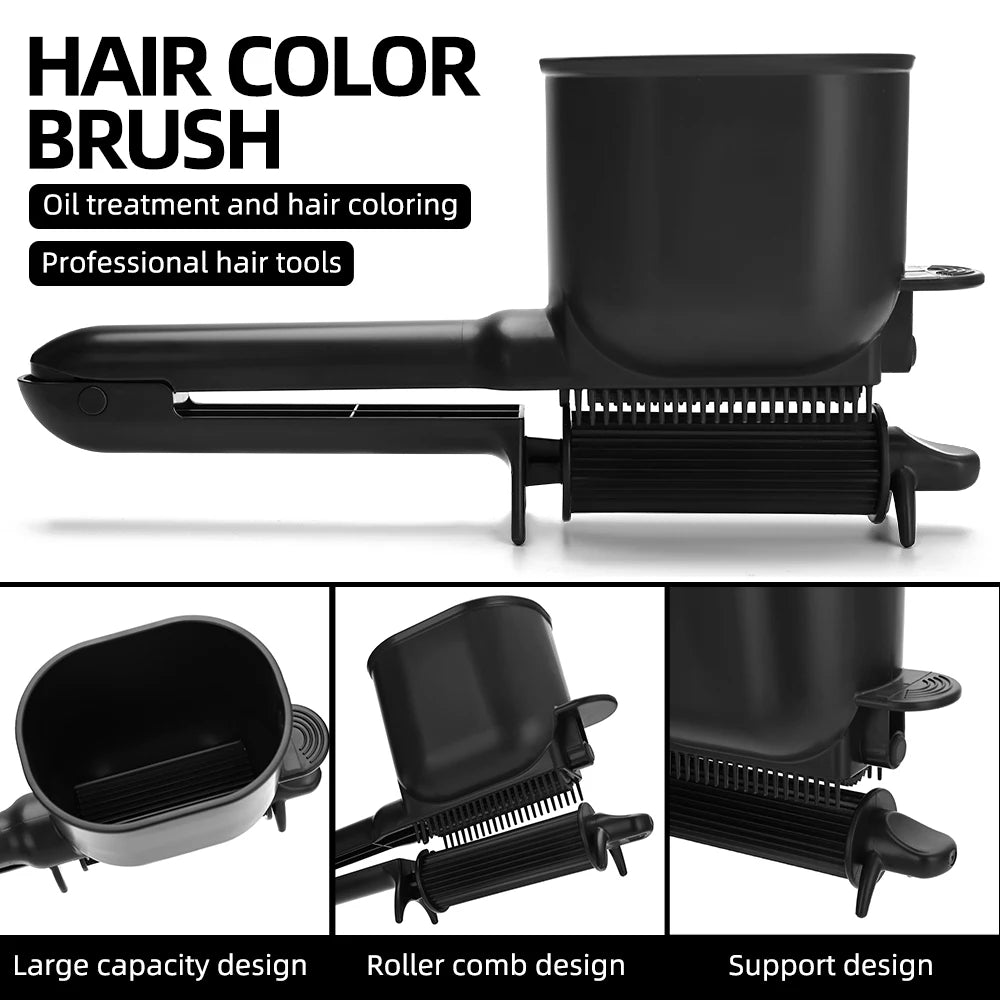 Hair Brush Hairdressing Hair Dye Comb Can Hold Hair Dye Cream Barber Tinting Highlighting Easy Use Practical Hair Styling Tools Peaceful Pleasures Health and Wellness