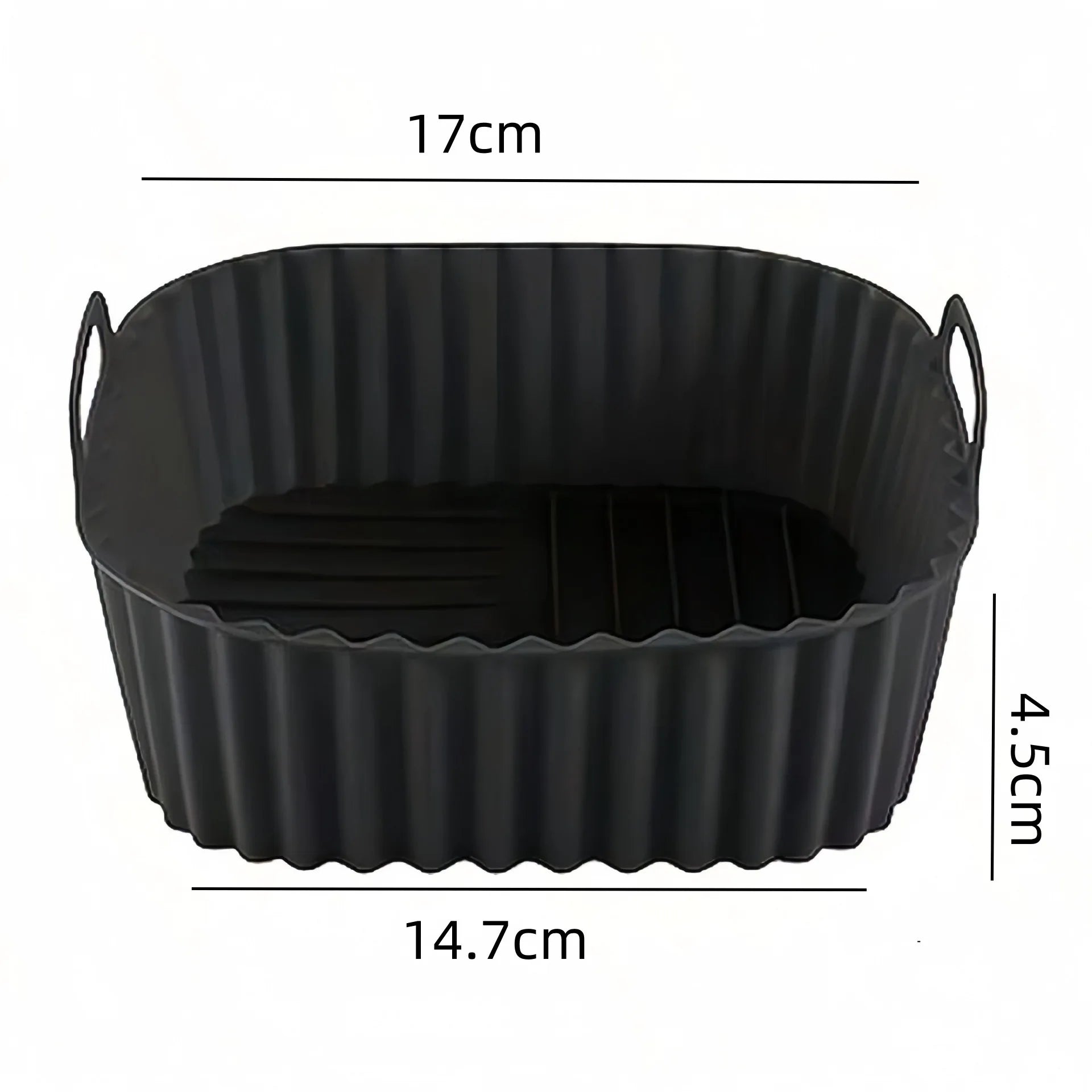Air Fryer Silicone Liners Square Reusable Non Stick Basket Mat for 4-7QT Air Fryer Oven Microwave Baking Airfryer Accessories Peaceful Pleasures Health and Wellness