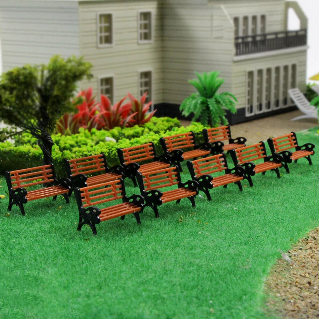 Model Train HO TT Scale 1 87 Bench Chair Settee Street Park Layout