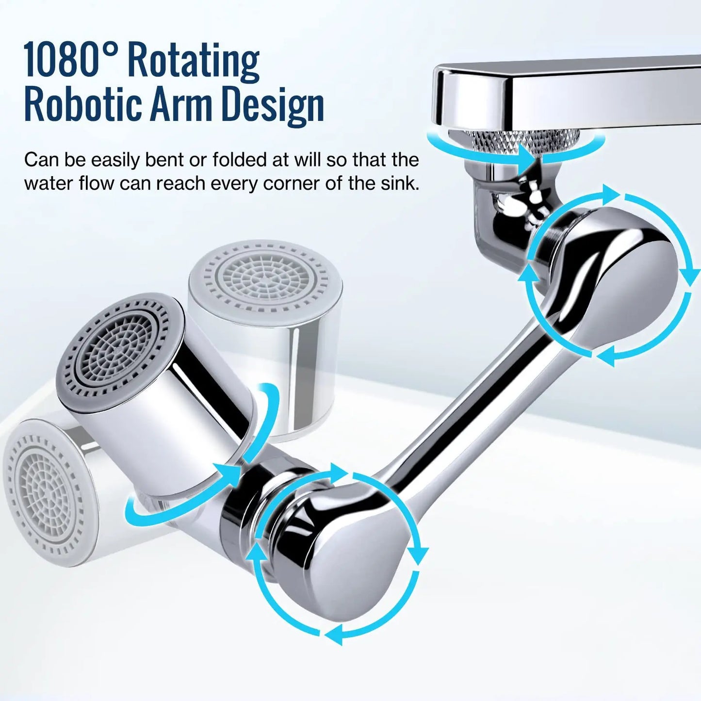 1080° Rotating Faucet Aerator Sprayer | 22/24mm Kitchen & Bath