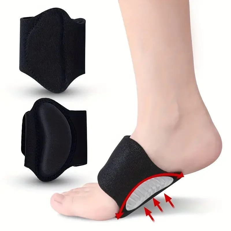 2pcs Compression Arch Support Brace for Men And Women For Flat Feet, High Arches, Fallen Arches, Heel Fatigue Peaceful Pleasures Health and Wellness