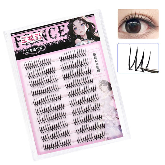 K-Beauty U-Shape Cluster False Eyelashes | Wispy C-Curl False Eyelash Clusters Peaceful Pleasures Health and Wellness