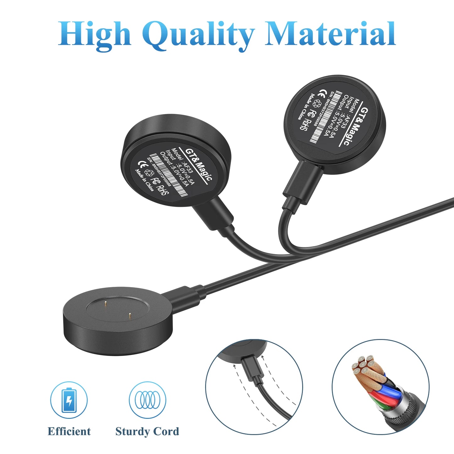 Huawei Watch GT2 / GT2e & Honor Magic 2 Charger + Type-C Cable Peaceful Pleasures Health and Wellness