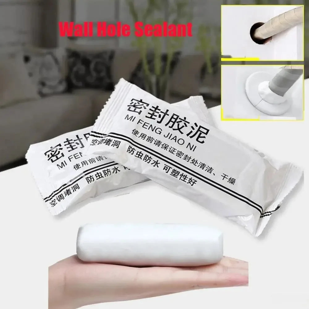 Sealing Cement Wall Hole Sealant Air Conditioning Repair Mud Clogged Mud Glue White Waterproof Household Filling Pipe Glue Peaceful Pleasures Health and Wellness