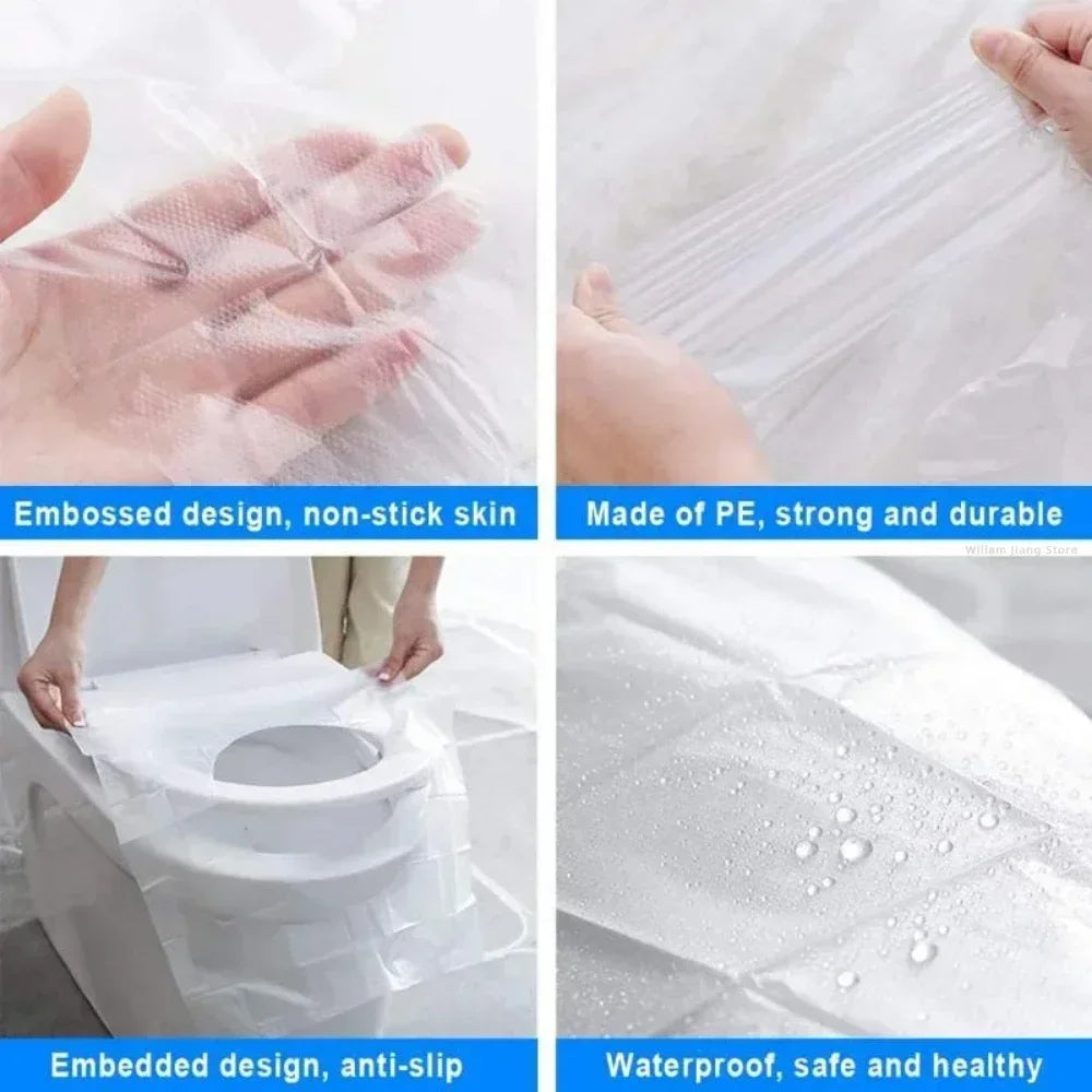Disposable Waterproof Toilet Seat Covers – Travel & Camping Disposable Toilet Cover Peaceful Pleasures Health and Wellness
