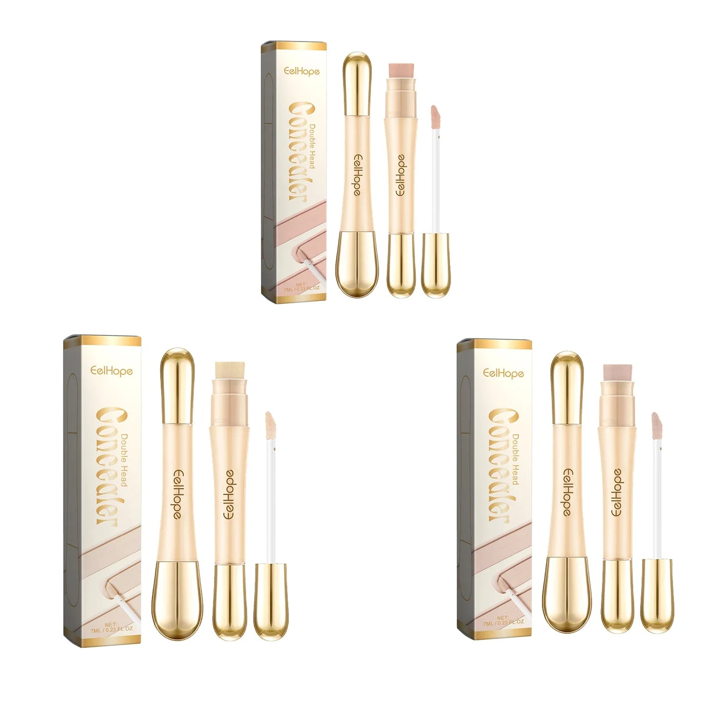 Eelhope Double Head Waterproof Concealer – Full Coverage, 74g