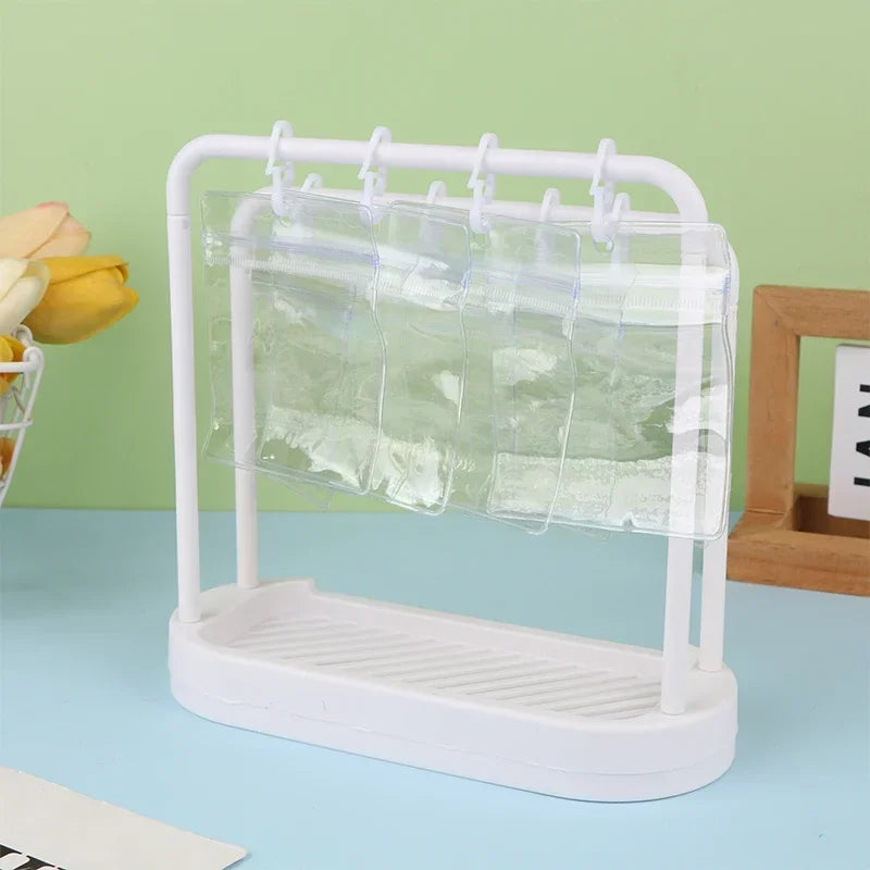 Hanging Badge Stand Desktop Display Shelf | Card & Jewelry Organizer
