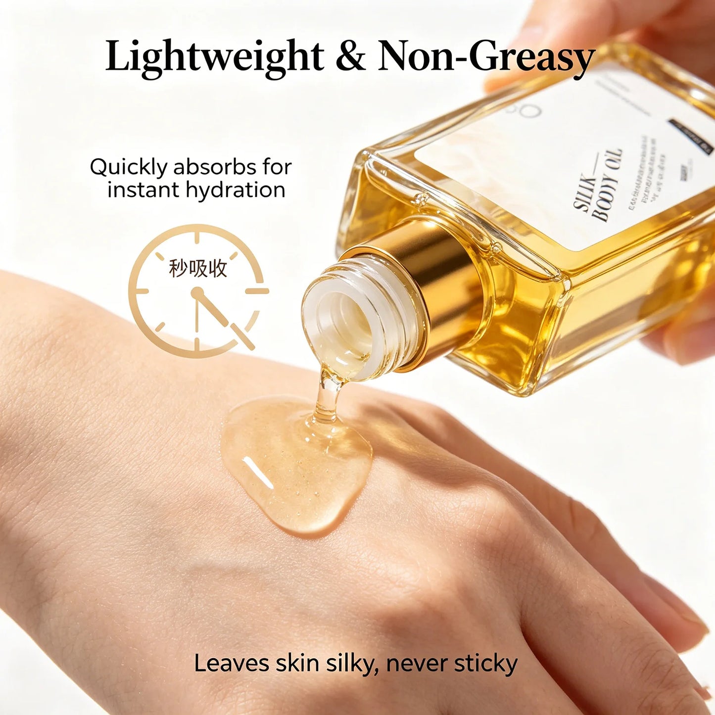 OceAura Silk Body Oil – Hydrating Dry Oil for Smooth Skin
