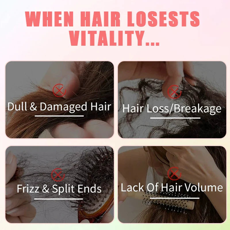 Rose Brightening Hair Essential Oil – Smooth Frizzy & Curly Hair
