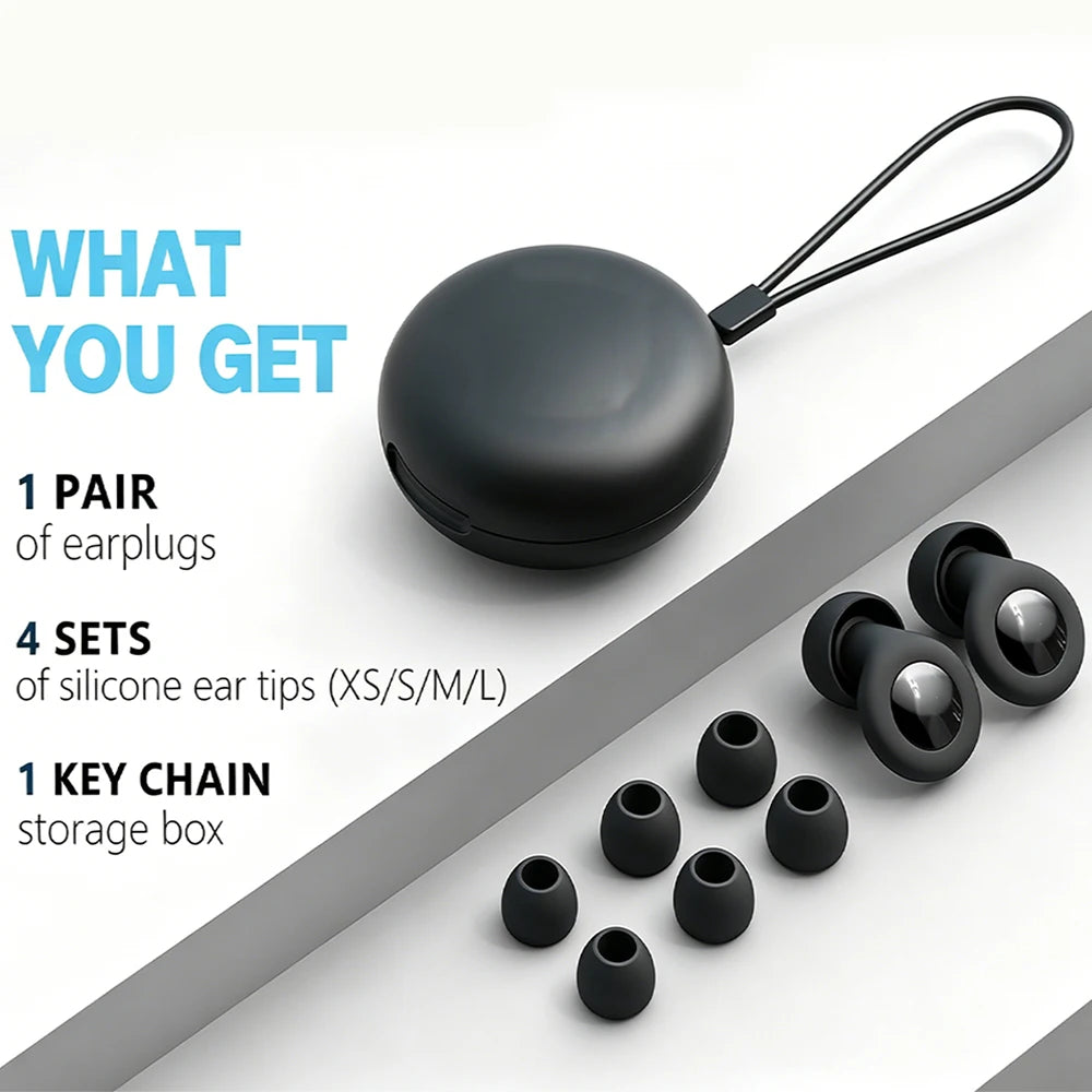 Soft Reusable Ear Plugs for Sleeping, Concerts & Travel