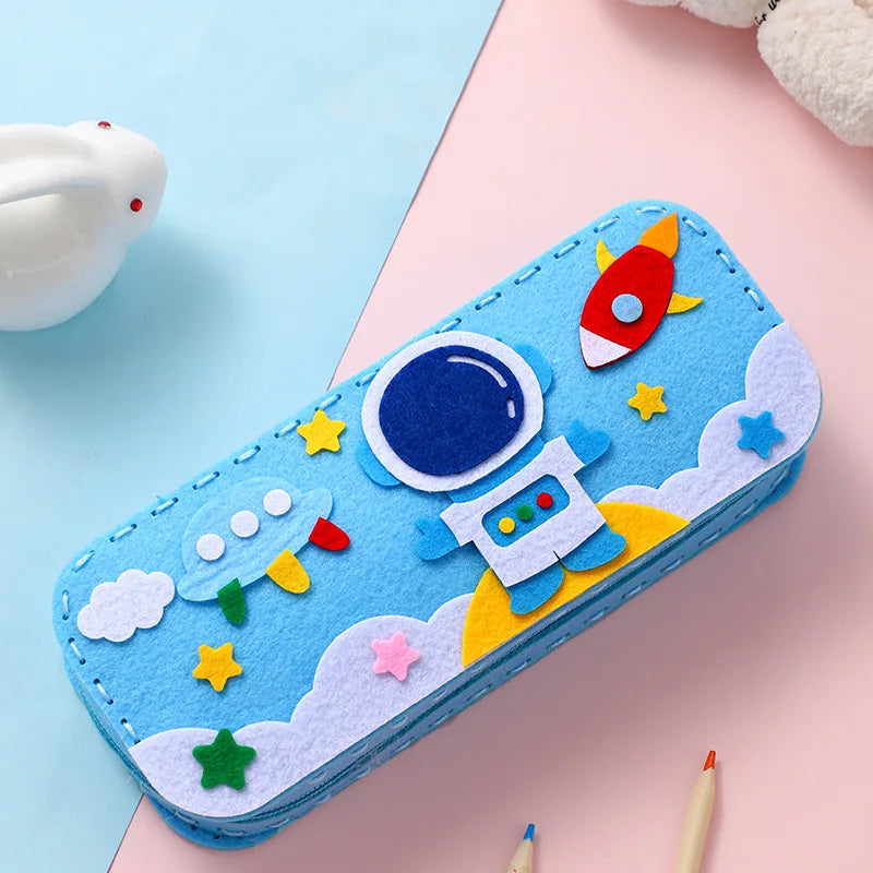 Children's Sewing Stationery Bag Handmade Material Kits Cute Cartoon