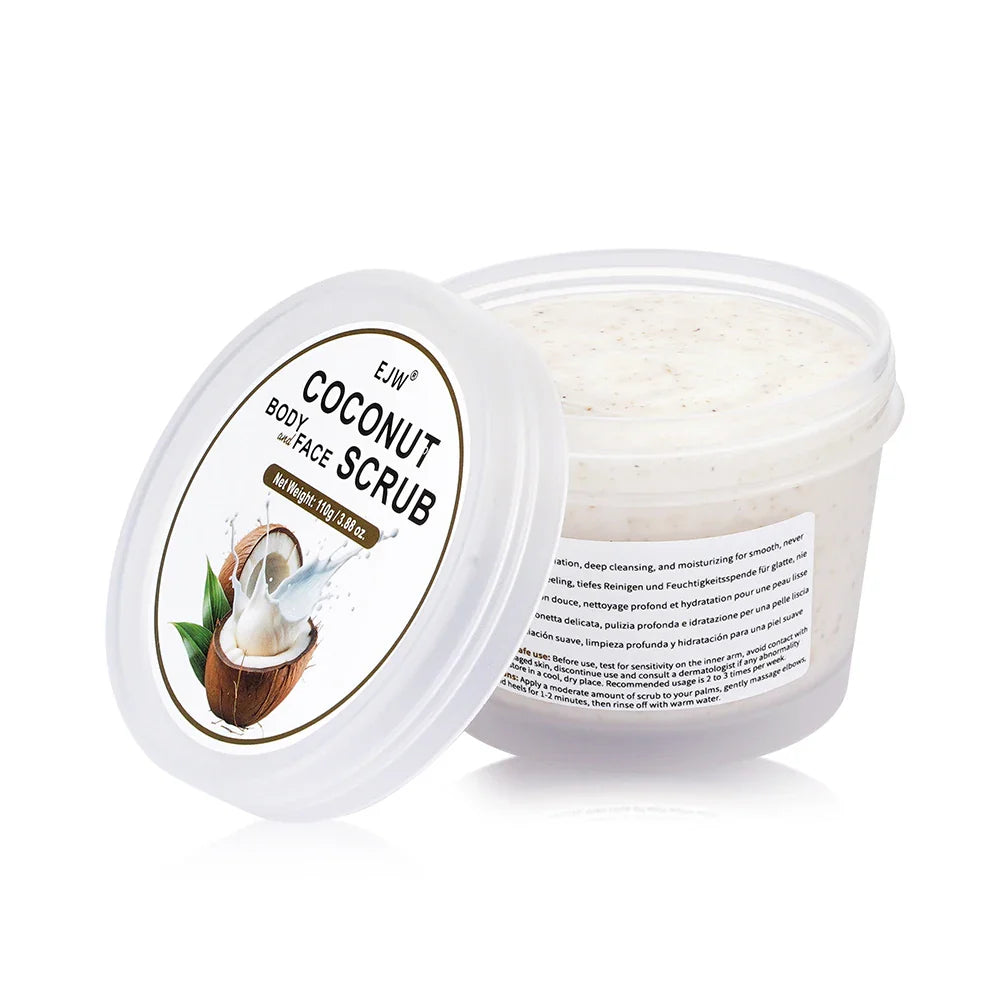 Coconut Body Wash & Scrub – Moisturizing Exfoliating Gel