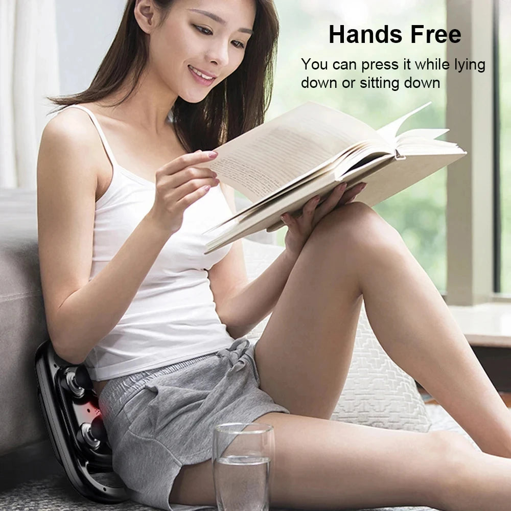 6 Head Massage Gun for Muscle Relief Deep Tissue Percussion for Neck Cervical Spine Full Body Peaceful Pleasures Health and Wellness