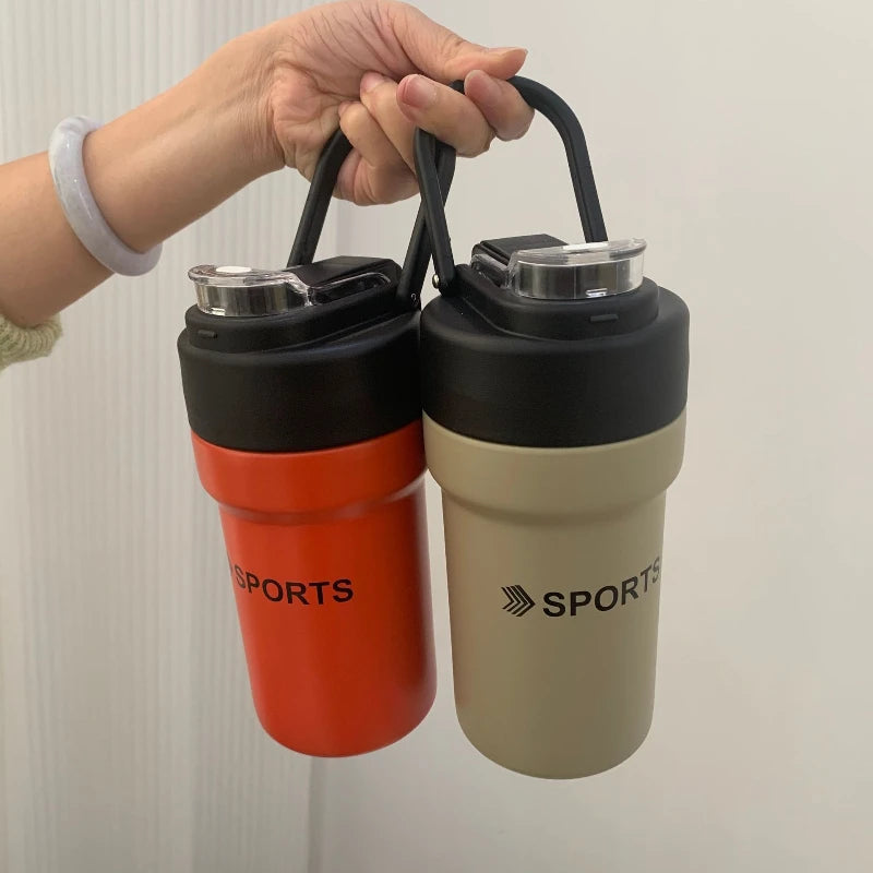 Large Insulated Water Bottle with Straw | 500ml & 680ml Thermos Insulated Water Bottle Peaceful Pleasures Health and Wellness