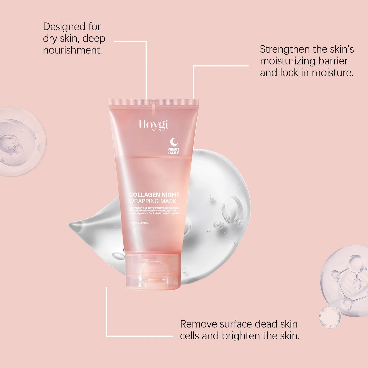 Collagen Peel-Off Night Mask – Firming, Hydrating & Brightening