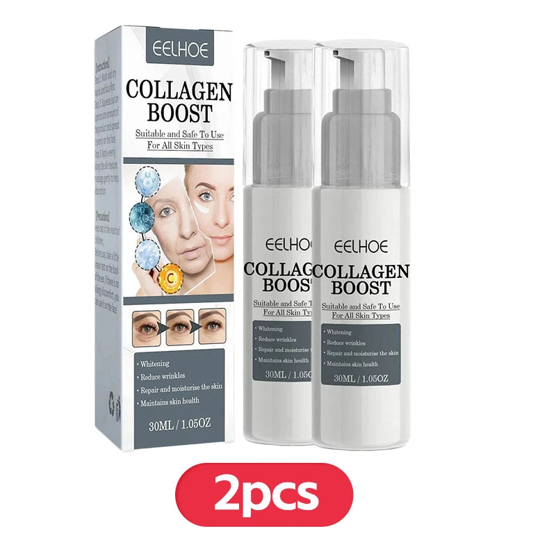 1/2/3pcs 30ml Collagen Boost Firming Essence Cream Fade fine lines Face brightening lightining Serum Cream skin care for women Peaceful Pleasures Health and Wellness 2PCS
