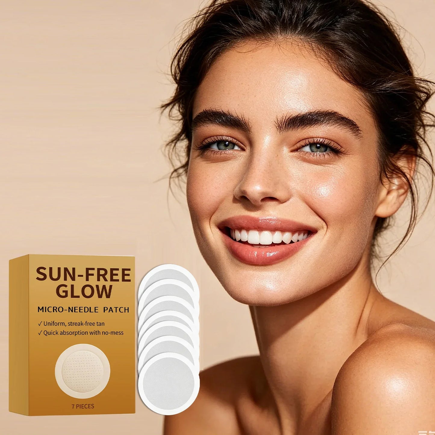 Micro-Needle Facial Self-Tanning Patch | Streak-Free Sun-Free Glow