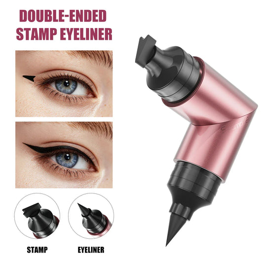 QIC 2-in-1 Stamp Eyeliner – Waterproof Quick-Dry Liquid Liner Stamp Eyeliner Oasis Select