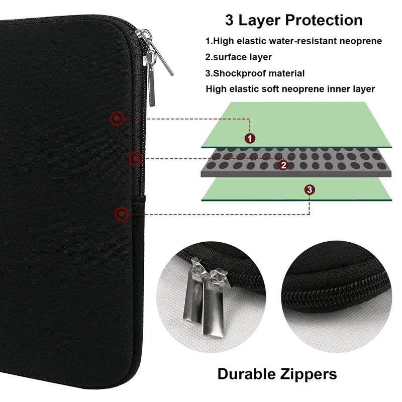 Shockproof Laptop Sleeve 11–17 Inch | MacBook iPad Tablet Bag