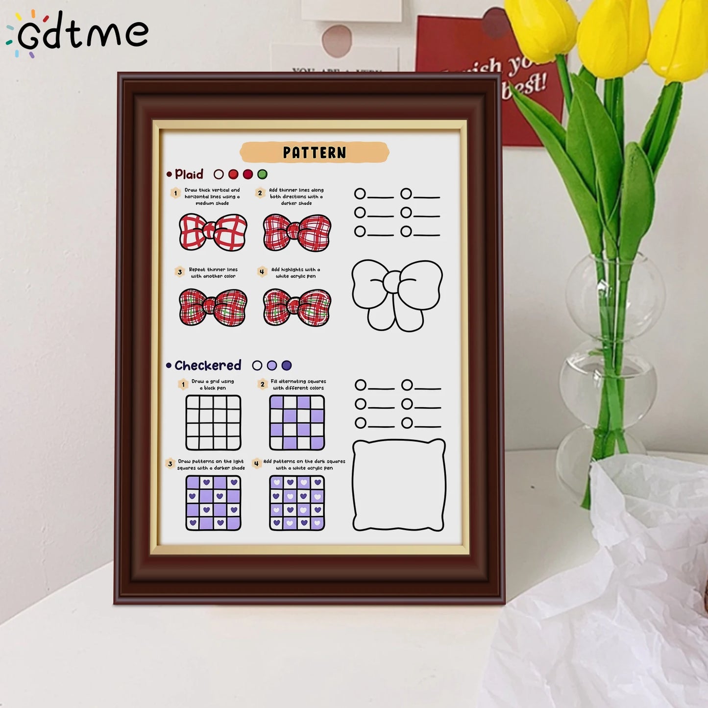 Adult DIY Coloring Book Bold Simple Home Leisure Relax Stress Relief