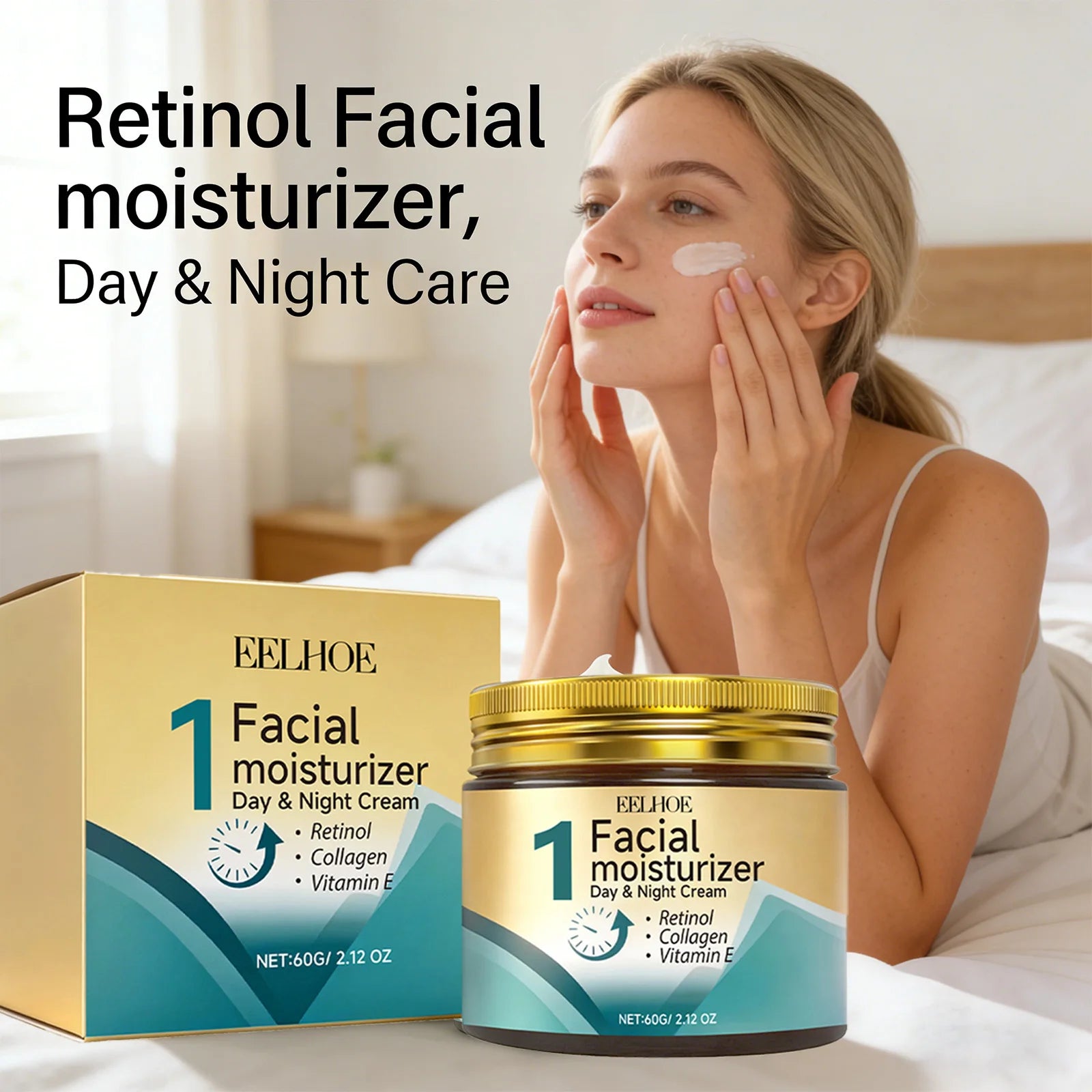 Retinol Skin Care Cream Improving Skin Elasticity Softening Brightening Skin Reducing Dullness Shrink Pores Firming Moisturizer Peaceful Pleasures Health and Wellness