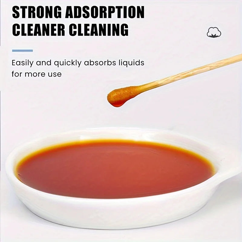 1000Count Cotton Swabs - Bamboo Sticks Cotton Swabs For Ears - Double Round Thick Cotton Buds Suitable For Makeup And Cleaning Peaceful Pleasures Health and Wellness