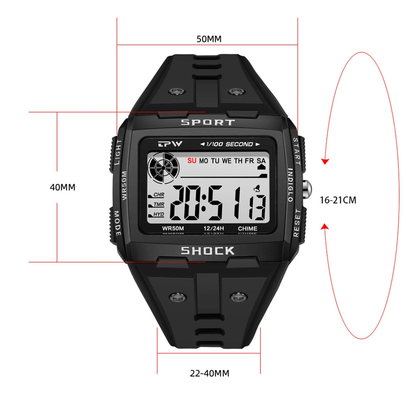 Waterproof Sports Wristwatch Multifunctional Student Alarm Clock Electronic Watch for Kids Boys Girls Gift Peaceful Pleasures Health and Wellness