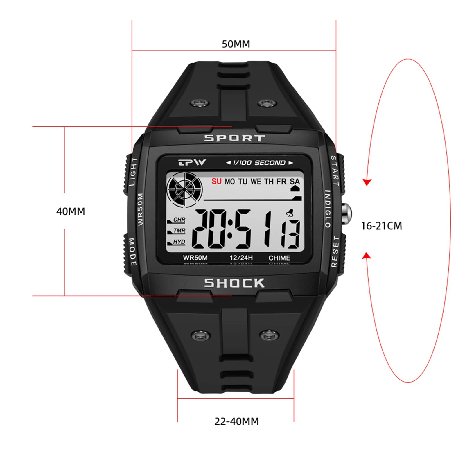 Waterproof Sports Wristwatch Multifunctional Student Alarm Clock Electronic Watch for Kids Boys Girls Gift Peaceful Pleasures Health and Wellness