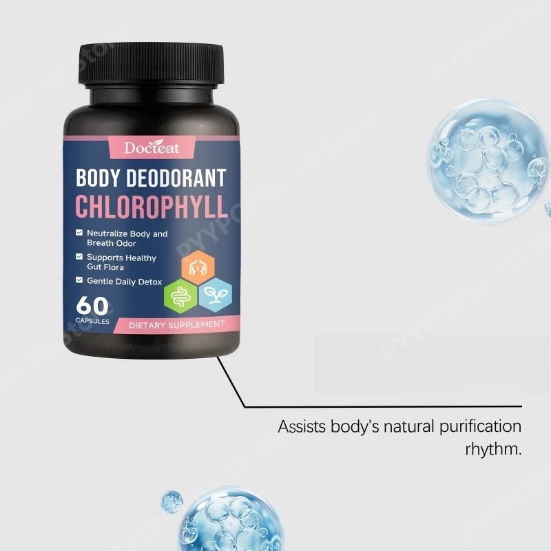 Gentle Chlorophyll Capsules – Freshness & Digestive Support