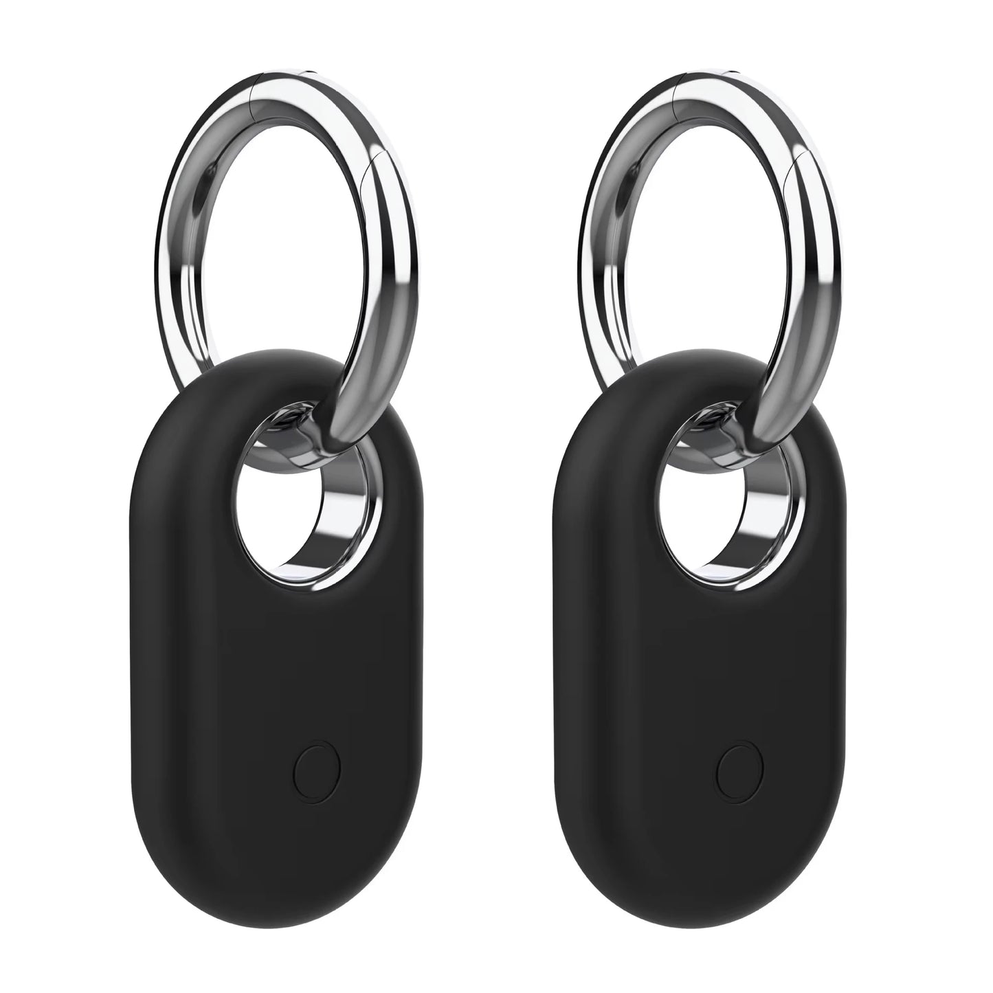 Samsung Galaxy SmartTag2 Silicone Case Cover & Keychain Peaceful Pleasures Health and Wellness 2PCS Black