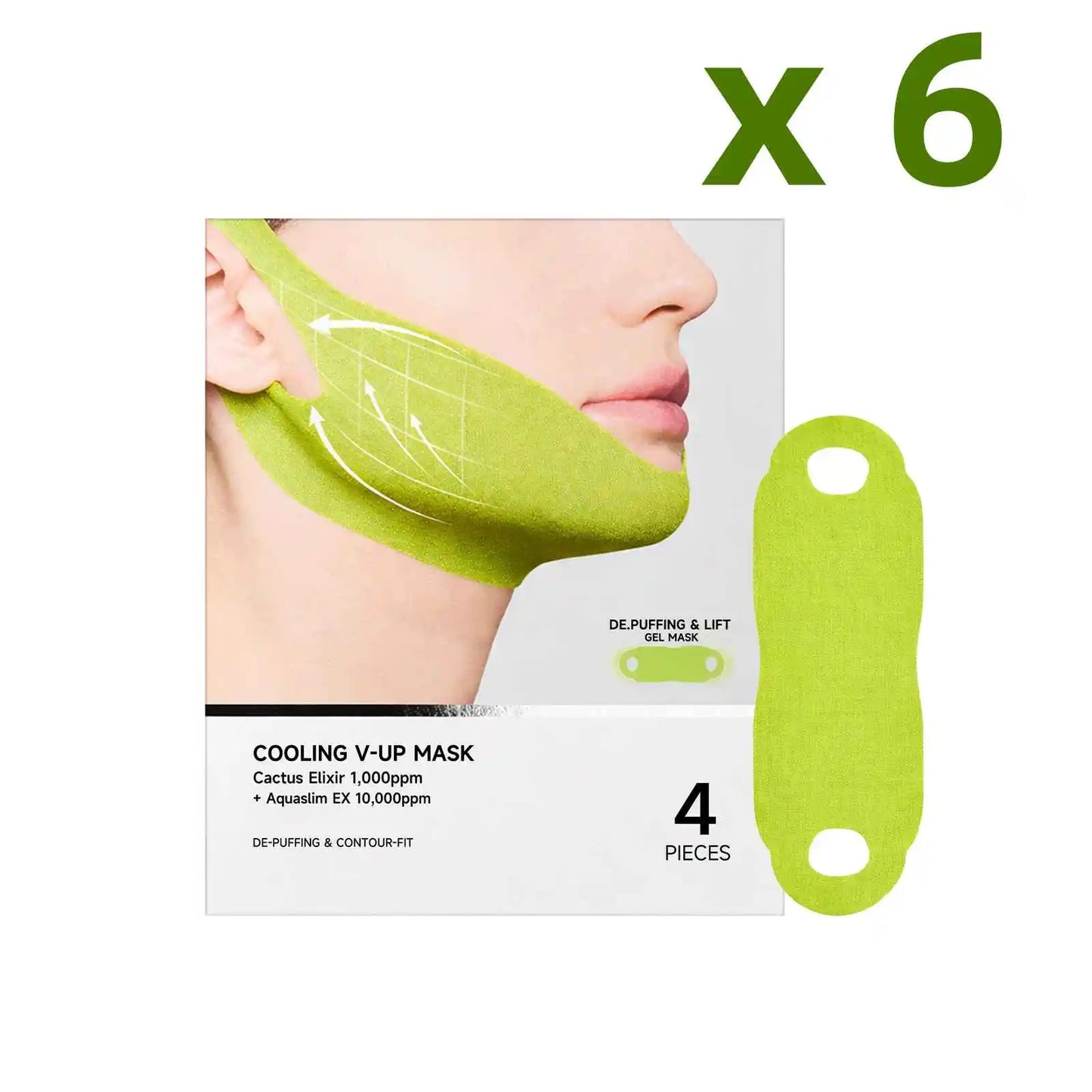 4PCS Facial Lifting Tape – V-Face Firming & Chin Patches