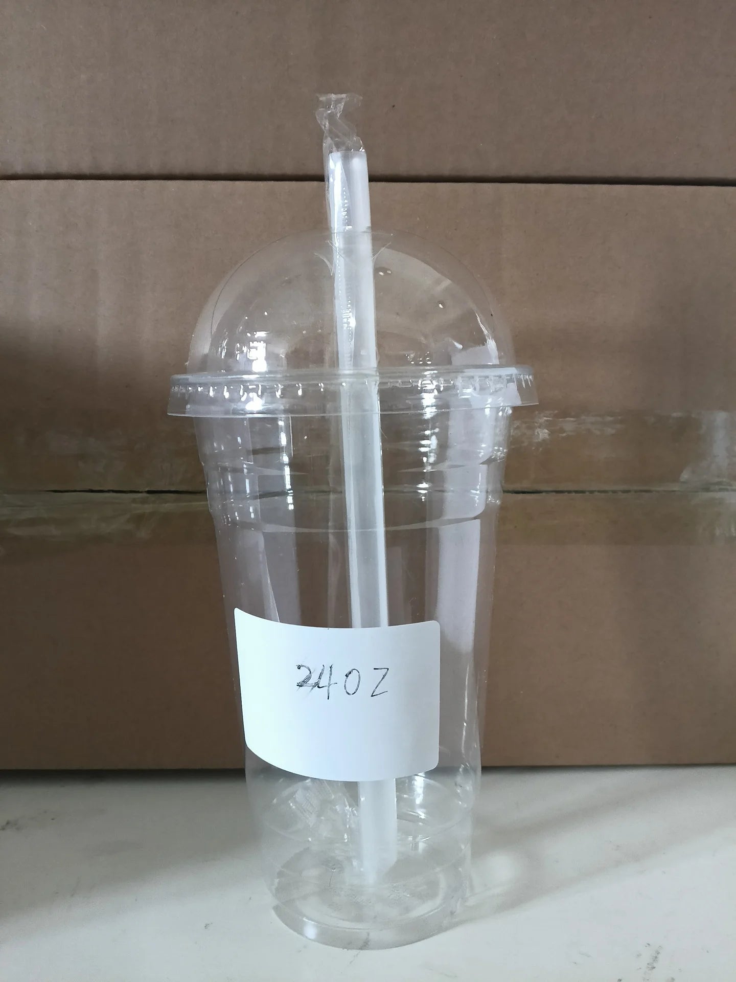 50Sets Disposable Plastic Cups with Dome Lids and Wide Straws To Go Iced coffee Cups BPA Free Clear Parfait and Smoothie Cups Peaceful Pleasures Health and Wellness 24OZ Straight 50pcs