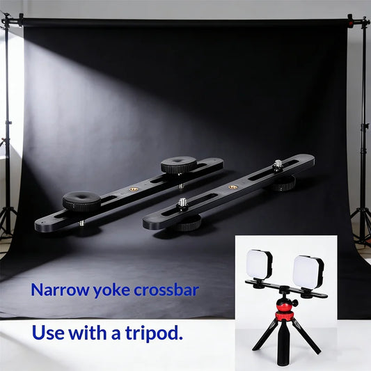 DSLR Flash Bracket Stand with Twin Hot Shoe Adapter | Universal Flash Bracket Mount Peaceful Pleasures Health and Wellness