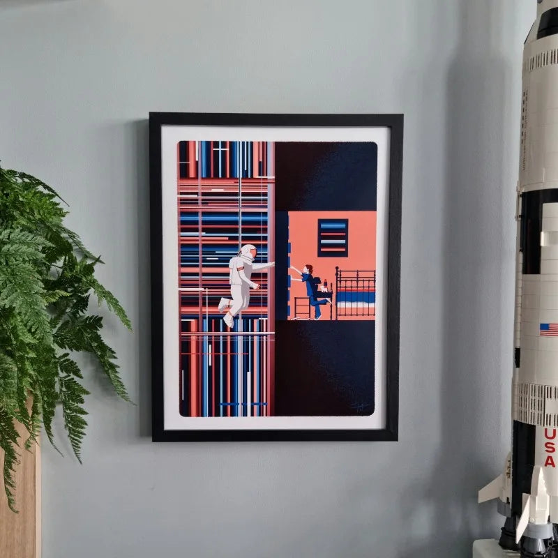 Interstellar "I Was Your Ghost" Vintage Space Canvas Wall Art