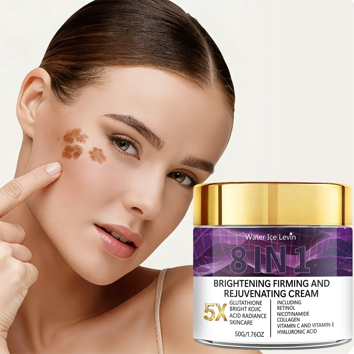 5X Glutathione Brightening Cream – Retinol & Kojic Acid 8-in-1