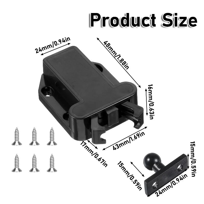 5/10pcs Non-Magnetic Touch Latch,Safe Push Latches,Push To Open Cabinet Catch,Rebound self-Locking Device,Cupboard Door Stop Peaceful Pleasures Health and Wellness