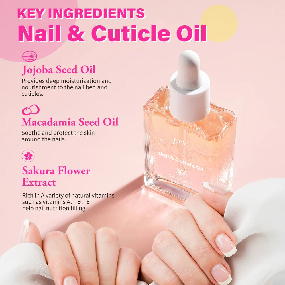 Nail & Cuticle Oil with Jojoba & Grapeseed – Moisturizing
